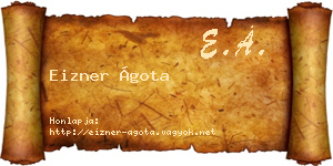 Eizner Ágota névjegykártya